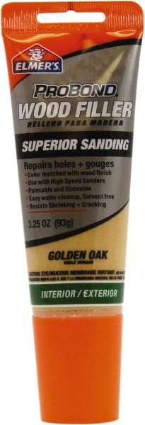 Elmer's - 3.25 oz Tube Wood Filler - Golden Oak - Exact Tooling