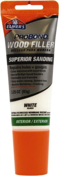 Elmer's - 3.25 oz Tube Wood Filler - White - Exact Tooling