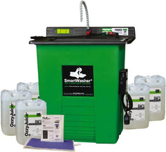 CRC - Free Standing Water-Based Parts Washer - 25 Gal Max Operating Capacity, HDPE Tank, 40" High x 35-1/2" Long x 26-1/2" Wide, 110 Input Volts - Exact Tooling