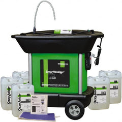 CRC - Free Standing Water-Based Parts Washer - 25 Gal Max Operating Capacity, HDPE Tank, 45" High x 48" Long x 35" Wide, 110 Input Volts - Exact Tooling