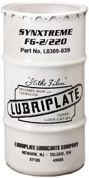 Lubriplate - 120 Lb Drum Calcium Extreme Pressure Grease - Tan, Extreme Pressure, Food Grade & High/Low Temperature, 450°F Max Temp, NLGIG 2, - Exact Tooling