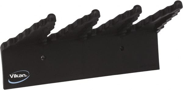 Vikan - 22 Lb, 6-1/2" Wide, 2-1/2" High, Polypropylene, Wall Bracket - 9-1/2" Long, 3 Holders - Exact Tooling