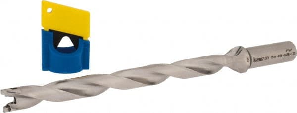 Iscar - 0.551" to 0.567" Diam, 12xD, 6.61" Max Depth, 0.63" Shank Diam, 9.38" OAL, Replaceable-Tip Drill - FCP, ICK, ICK-2M, ICM, ICP, iCP-2M Insert, 37804010 Toolholder, Series SumoCham - Exact Tooling