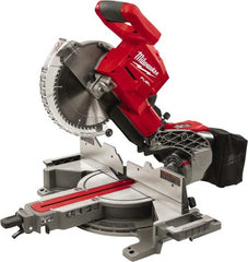 Milwaukee Tool - 48° Left Double Bevel Sliding Miter Saw - 10" Blade Diam - Exact Tooling