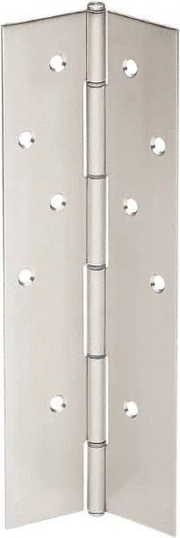 IVES - 83" Long x 4" Wide, Aluminum Continuous Hinge - 6" Thick, With Holes - Exact Tooling