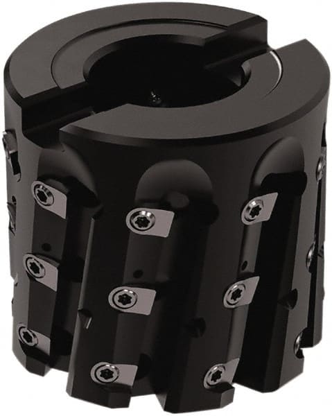 Seco - 63mm Cut Diam, 40mm Max Hole Depth, 1" Arbor Hole Diam, Internal/External Indexable Thread Mill - Insert Style 396.19-4005, 40mm Insert Size, 9 Inserts, Toolholder Style R396.19, 1" OAL - Exact Tooling