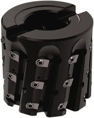 Seco - 63mm Cut Diam, 40mm Max Hole Depth, 1" Arbor Hole Diam, Internal/External Indexable Thread Mill - Insert Style 396.19-4005, 40mm Insert Size, 9 Inserts, Toolholder Style R396.19, 1" OAL - Exact Tooling