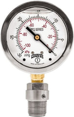 Winters - 2-1/2" Dial, 1/4 Thread, 0-600 Scale Range, Pressure Gauge - Bottom Connection Mount, Accurate to 1.5% of Scale - Exact Tooling