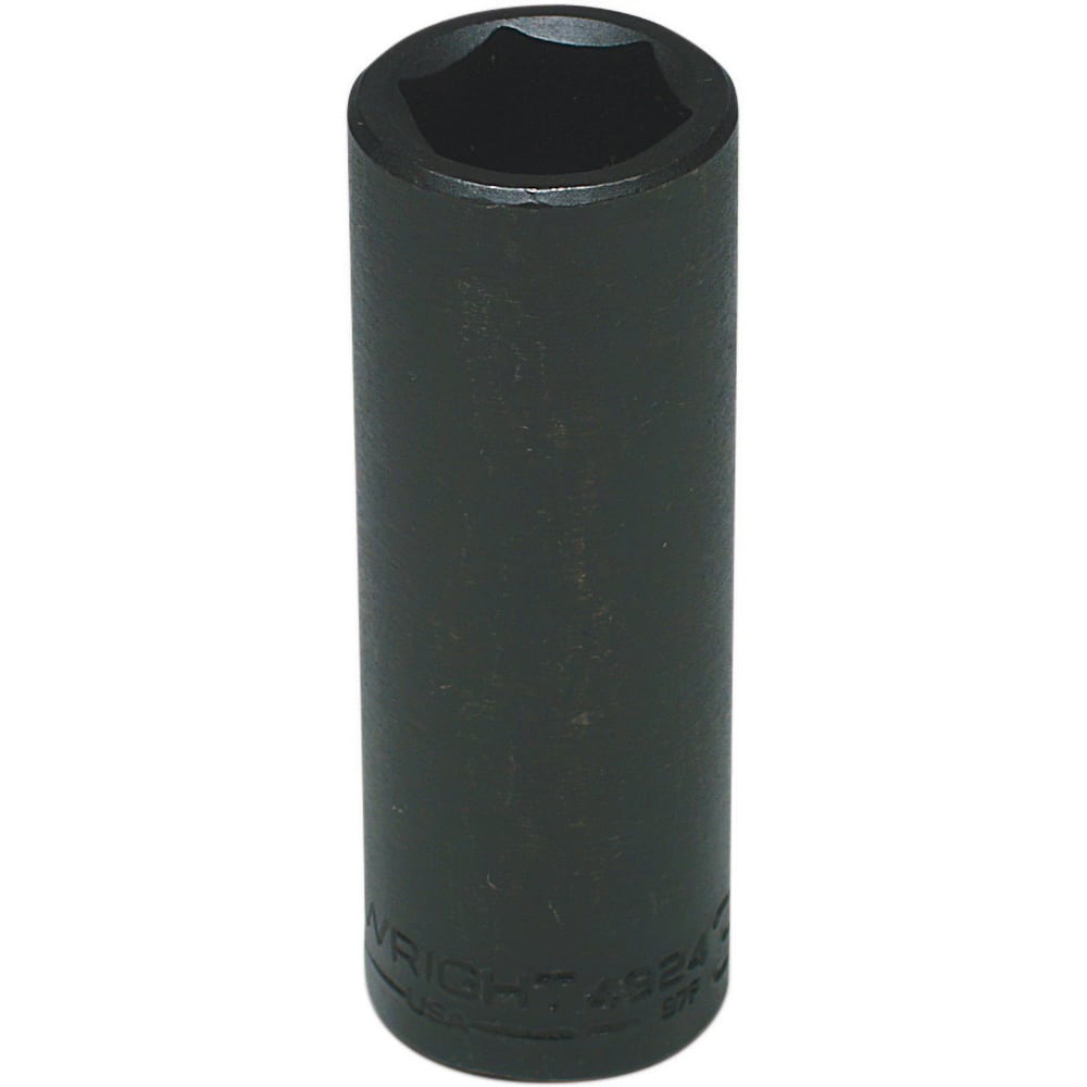 Wright Tool & Forge - Impact Sockets; Drive Size: 1/2 ; Size (Inch): 3/4 ; Type: Deep ; Style: Impact Socket ; Style: Impact Socket ; Style: Impact Socket - Exact Tooling