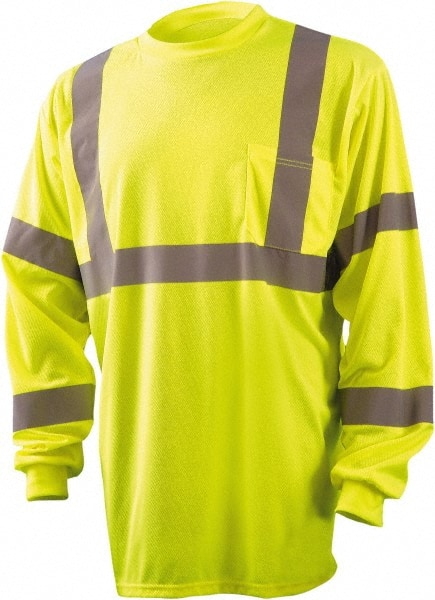 OccuNomix - Size XL Hi-Viz Yellow High Visibility Long Sleeve T-Shirt - Exact Tooling