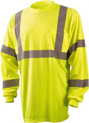 OccuNomix - Size XL Hi-Viz Yellow High Visibility Long Sleeve T-Shirt - Exact Tooling