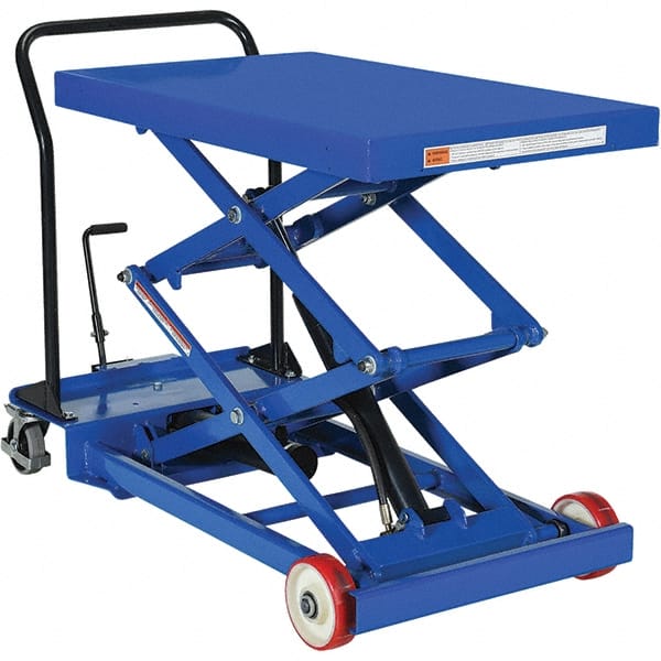 Vestil - 1,000 Lb Capacity Hydraulic Scissor Lift - 11" to 61" Lift Height, 24" Platform Length x 40" Platform Width - Exact Tooling
