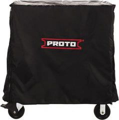 Proto - Tool Box Nylon Workstation Cover - 50" Wide x 36" High, Black, For J555041-12, J555041-10, J555041-10-PD, J555041-8-2S, J555041-8-1S, J555041-7-1S - Exact Tooling