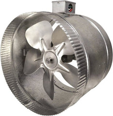 Suncourt - 10" Diam, 1.7 Amp, 120 Volt Duct Fan - 460 CFM, Double Speed - Exact Tooling