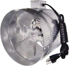 Suncourt - 8" Diam, 0.45 Amp, 120 Volt Duct Fan - 210 CFM, Single Speed - Exact Tooling