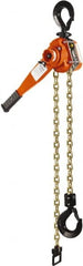 CM - 12,000 Lb Lifting Capacity, 15' Lift Height, Lever Hoist - Made from Chain, 93 Lb Avg Pull to Lift Rated Load, 1 Chain - Exact Tooling
