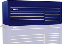 Proto - 8 Drawer Top Tool Chest - 66" Wide x 27" Deep x 27" High, Steel, Blue - Exact Tooling