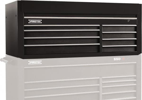 Proto - 8 Drawer Top Tool Chest - 66" Wide x 27" Deep x 27" High, Steel, Black - Exact Tooling