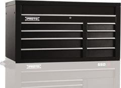 Proto - 8 Drawer Top Tool Chest - 50" Wide x 25-1/4" Deep x 27" High, Steel, Black - Exact Tooling