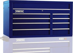 Proto - 8 Drawer Top Tool Chest - 50" Wide x 25-1/4" Deep x 27" High, Steel, Blue - Exact Tooling
