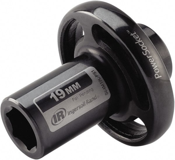 Ingersoll-Rand - 1/2" Drive 19mm Standard Impact Socket - 6 Points, 3-1/10" OAL - Exact Tooling