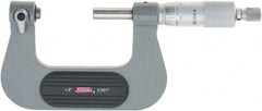 SPI - 1 to 2" Range, Mechanical Screw Thread Micrometer - Ratchet Stop Thimble, 0.001" Graduation, +/-0.0002" Accuracy - Exact Tooling