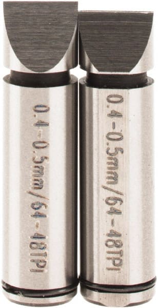 SPI - Micrometer Anvil - 0.4 to 0.5mm, Use with SPI Thread Micrometers - Exact Tooling