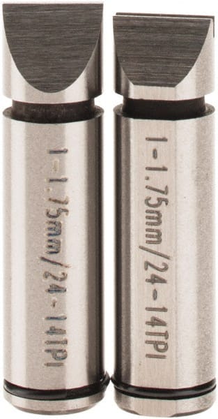 SPI - Micrometer Anvil - 1 to 1.75mm, Use with SPI Thread Micrometers - Exact Tooling