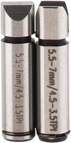 SPI - Micrometer Anvil - 6 to 7mm, Use with SPI Thread Micrometers - Exact Tooling