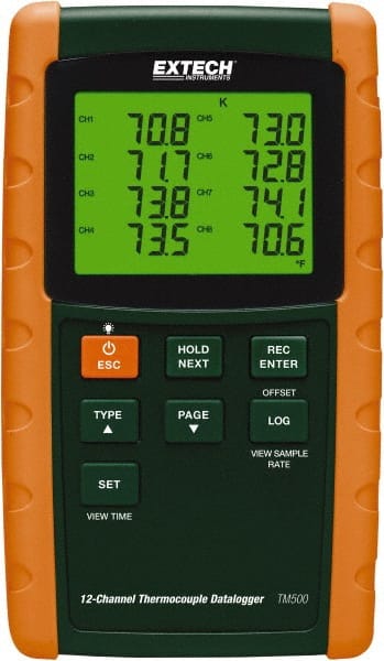 Extech - Temperature Recorders Type: Temperature Recorder Recording Time: 1 - 3600 Seconds - Exact Tooling