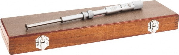 SPI - to " Inside Range, to " Outside Range, Mechanical Groove Micrometer - 0.001" Graduation, 0.0010" Accuracy, 0.52" Measuring Disc Diam, 0.03" Disc Edge Thickness - Exact Tooling