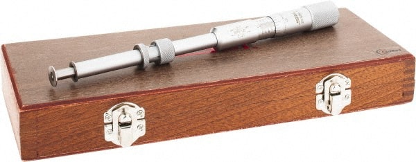 SPI - 1.05 to " Inside Range, 1 to 2" Outside Range, Mechanical Groove Micrometer - 0.001" Graduation, 0.0010" Accuracy, 0.52" Measuring Disc Diam, 0.03" Disc Edge Thickness - Exact Tooling
