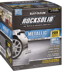 Rust-Oleum - 70 oz Gloss Silver Floor Coating - Low Odor - Exact Tooling