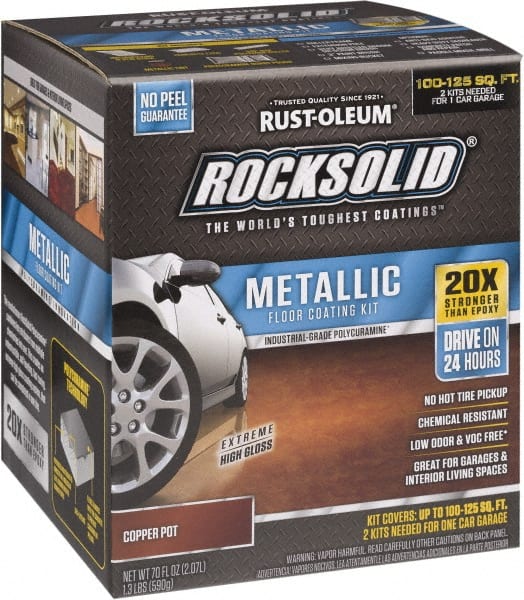 Rust-Oleum - 70 oz Gloss Copper Floor Coating - Low Odor - Exact Tooling