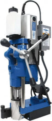 Hougen - 3/4" Chuck, 4" Travel, Portable Magnetic Drill Press - 70, 120, 200 & 332 RPM, 13 Amps, 1553 Watts, 115 Volts, 2' Cord Length - Exact Tooling