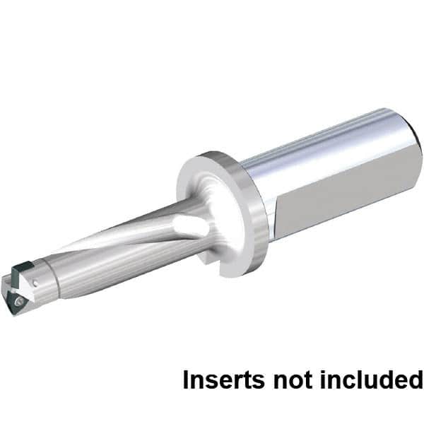 Kennametal - 99mm Max Drill Depth, 3xD, 33mm Diam, Indexable Insert Drill - 2 Inserts, 40mm Shank Diam, Straight Shank - Exact Tooling