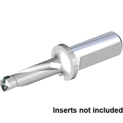 Kennametal - 102mm Max Drill Depth, 3xD, 34mm Diam, Indexable Insert Drill - 2 Inserts, 40mm Shank Diam, Straight Shank - Exact Tooling