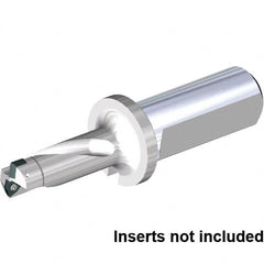 Kennametal - 30mm Max Drill Depth, 2xD, 15mm Diam, Indexable Insert Drill - 2 Inserts, 20mm Shank Diam, Straight Shank - Exact Tooling