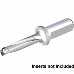 Kennametal - 56mm Max Drill Depth, 4xD, 14mm Diam, Indexable Insert Drill - 2 Inserts, 20mm Shank Diam, Straight Shank - Exact Tooling