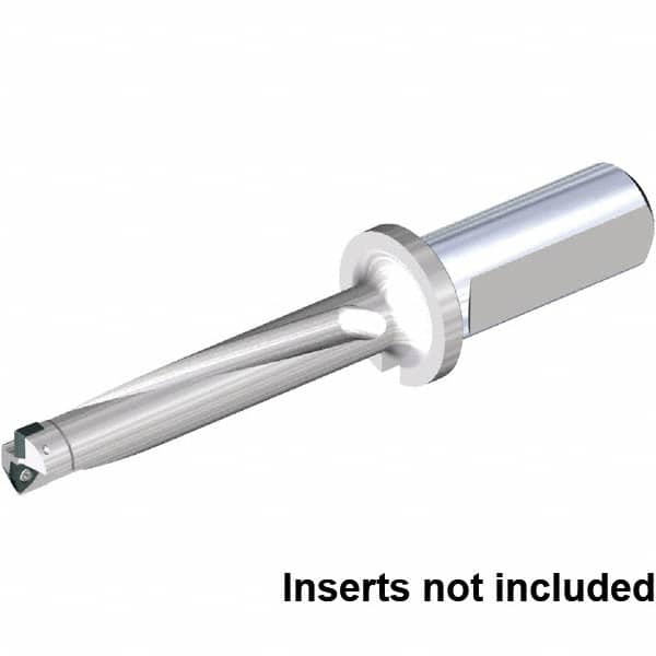 Kennametal - 195mm Max Drill Depth, 5xD, 39mm Diam, Indexable Insert Drill - 2 Inserts, 40mm Shank Diam, Straight Shank - Exact Tooling