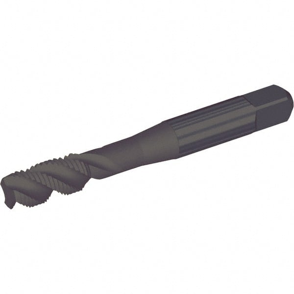 Kennametal - 3/8-16 3 Flute Bottoming Spiral Flute Tap - Cobalt, Oxide Finish, 74.6mm OAL, Right Hand Flute, Right Hand Thread, H5 - Exact Tooling