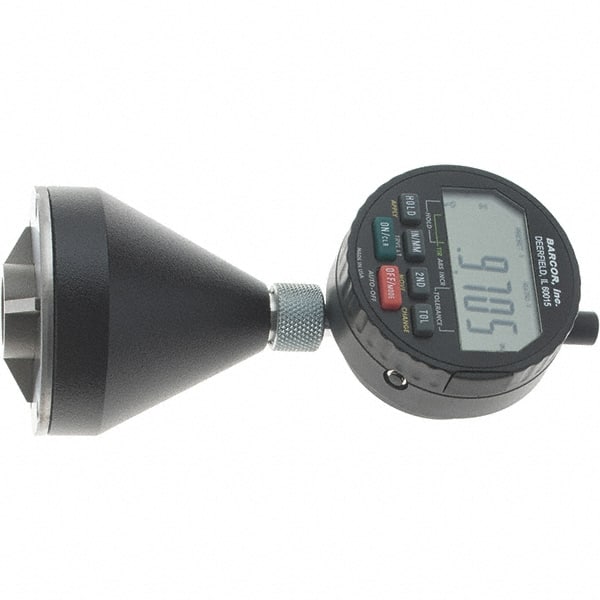 SPI - 1 to 2", 90 to 127° Included Angle, Digital Chamfer Gage - Hardened Tool Steel (Plunger), 3 Blade Plunger, 0.0002" Accuracy, 0.0001" Graduation - Exact Tooling