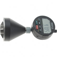 SPI - 1 to 2", 90 to 127° Included Angle, Digital Chamfer Gage - Hardened Tool Steel (Plunger), 3 Blade Plunger, 0.0002" Accuracy, 0.0001" Graduation - Exact Tooling