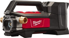 Milwaukee Tool - 1/4 hp, 18 Amp Rating, 18 Volts, Full-On Operation, Nonsubmersible Pump - Plastic Housing - Exact Tooling