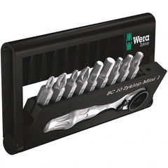 Wera - Screwdriver Bit Sets Type: Insert Bit Set Drive Size: 1/4 (Inch) - Exact Tooling