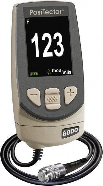 Made in USA - 0 to 250 mil Color LCD Coating Thickness Gage - For Use with PosTector 200, 6000, DPM, SPG & UTG Probes - Exact Tooling