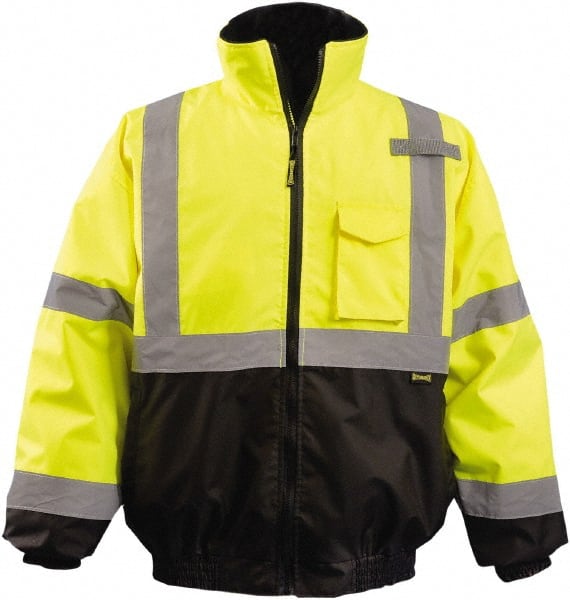 OccuNomix - Size XL Hi-Viz Yellow & Black High Visibility Jacket/Coat - Exact Tooling