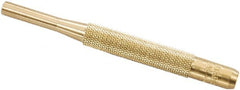 Starrett - 1/4" Pin Punch - 4" OAL, Brass - Exact Tooling