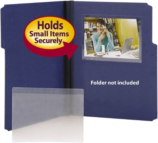 SMEAD - 4-9/16" Long x 6-1/4" Wide Label Holders Binder - Clear - Exact Tooling