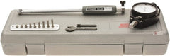 SPI - 10 Anvil, 0.7 to 1-1/2" Dial Bore Gage - 0.0001" Graduation, 6" Gage Depth, Accurate to 0.0003", Carbide Ball - Exact Tooling